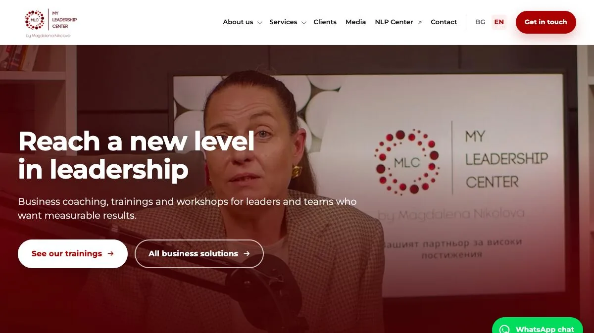 The home page of mlc.bg